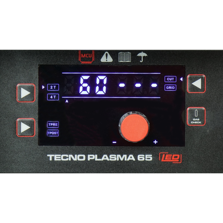 Przecinarka plazmowa TECNO PLASMA 65 LED do metalu 230V 400V cięcie 40mm 