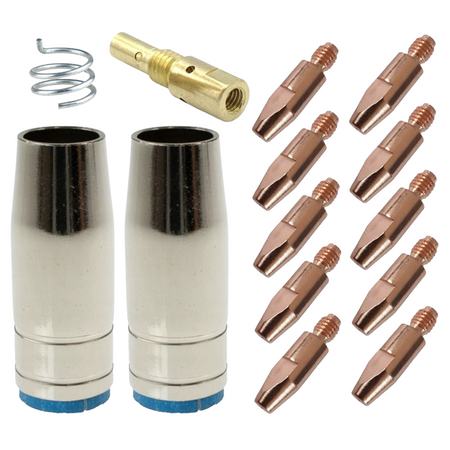 Zestaw części MIG uchwyt MB 25 1,0 mm MIGOMAT dysza łącznik końcówki