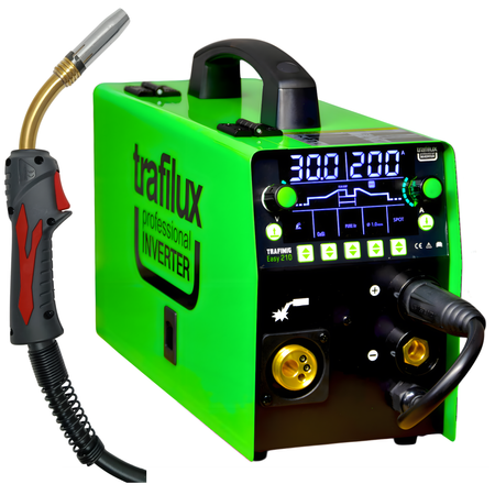 Spawarka Trafimig 210 Easy DUAL Puls Trafilux Synergia 200A 230V 3w1 MIG