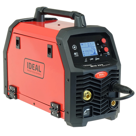 Spawarka migomat Tecnomig 205 LCD półautomat spawalniczy 200A MMA zestaw