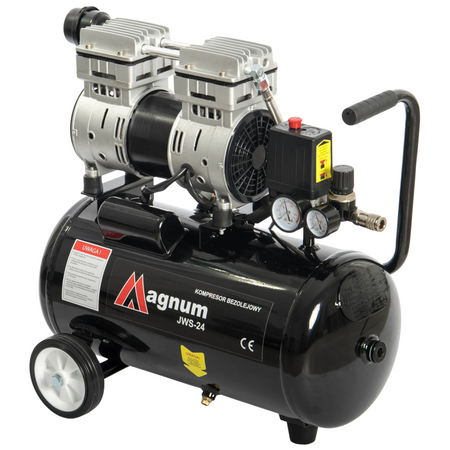 Kompresor JWS-24 wyciszony bezolejowy Magnum 750W 135 l/min sprężarka