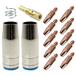 Zestaw części MIG uchwyt MB 25 1,0 mm MIGOMAT dysza łącznik końcówki