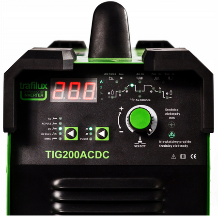 SPAWARKA TIG 200 AC/DC Trafilux 200A puls MMA HF 2w1 do aluminium