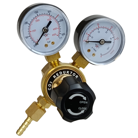 REDUKTOR Ar/Co2 mini z dwoma zegarami do migomat butla