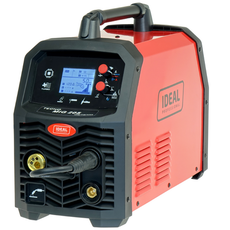 Spawarka migomat Tecnomig 205 LCD półautomat spawalniczy 200A MMA zestaw