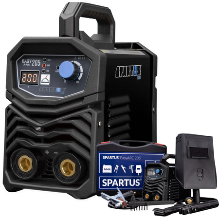 Spawarka SPARTUS EASY ARC 205 MMA TIG DC LIFT 230V 200A IGBT inwerterowa
