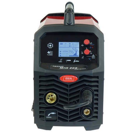 Spawarka migomat Tecnomig 205 LCD półautomat spawalniczy 200A MMA zestaw