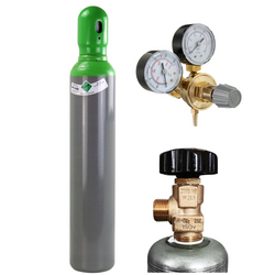 Butla MIX 8l pełna mieszanka Ar/CO2 150 bar + reduktor Ar/CO2 mini zestaw