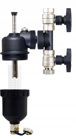 Filtr magnetyczny 3/4" separator zanieczyszczeń odmulnik nylon