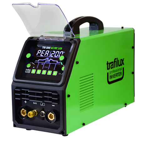 SPAWARKA TIG 200 AC/DC Trafilux 200A do ALU puls LED MMA HF 2w1 Bi Level