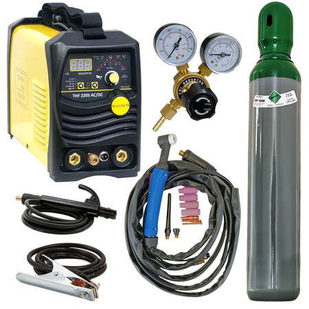 Spawarka TIG THF 220S AC/DC zestaw Argon reduktor 200A do alu PULS 230V