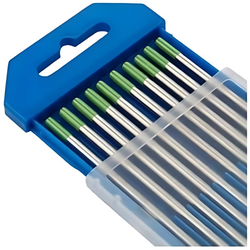 ELEKTRODA wolframowa TIG ZIELONA elektrody WP 2,4mm 99,5% wolfram 10 sztuk
