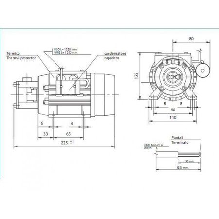 Pompa układu chłodzenia CEME MTP600 400V 50Hz