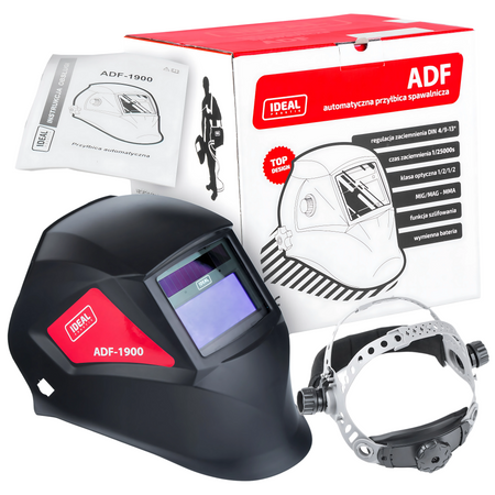 Przyłbica samościemniająca ADF-1900 BLACK MIG MMA maska automatyczna