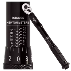 Klucz dynamometryczny 1/4" 2-24 Nm rowerowy czarny