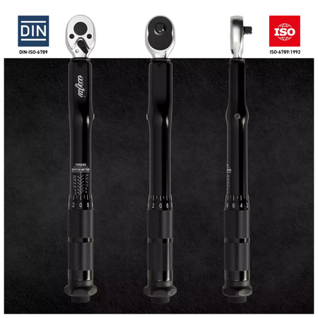 Klucz dynamometryczny 1/4" 2-24 Nm rowerowy czarny