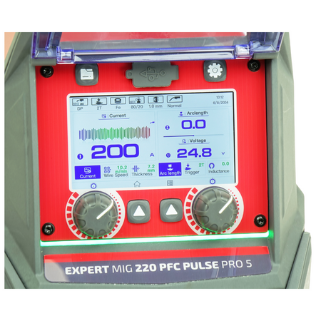 Spawarka MIGOMAT Expert MIG 220 Pulse PRO5 LCD półautomat spawalniczy MAG