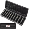 Zestaw nasadek udarowych długie 1/2" 10 SZTUK 6-kątne 10-24 mm