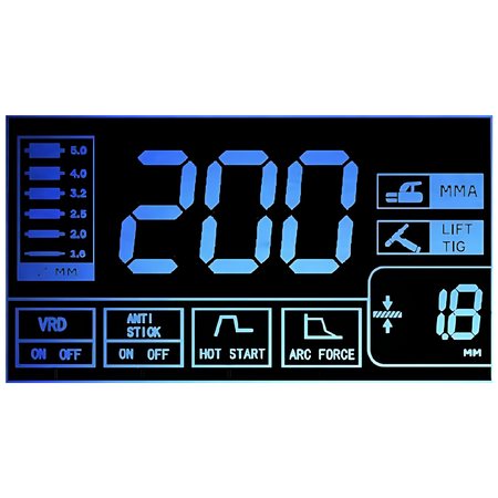 Spawarka inwertorowa MMA Magnum Power VIP 5000 Synergia LCD 200A 60%