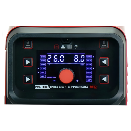 SPAWARKA MIG Praktik 201 Synergic LED migomat półautomat spawalniczy 2w1