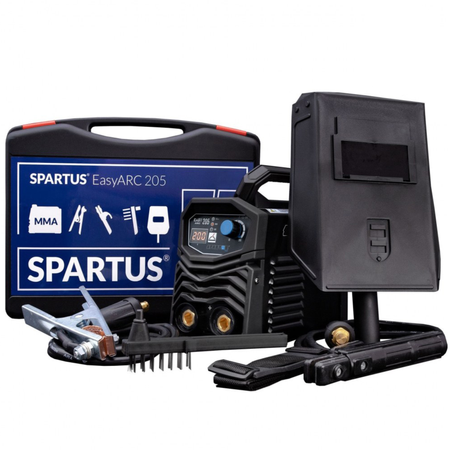 Spawarka SPARTUS EASY ARC 205 MMA TIG DC LIFT 230V 200A IGBT inwerterowa