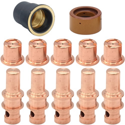 ZESTAW dysze elektrody pierścień osłona Plazma A81 A-81 LT-81 dysza 1,1mm