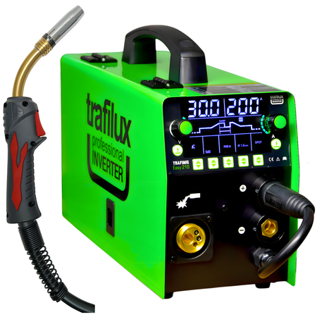 Spawarka Trafimig 210 Easy DUAL Puls Trafilux Synergia 200A 230V 3w1 MIG