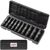 Zestaw nasadek udarowych długie 1/2" 10 SZTUK 6-kątne 10-24 mm