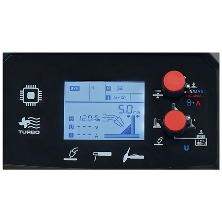 Spawarka migomat Tecnomig 205 LCD półautomat spawalniczy 200A MMA zestaw