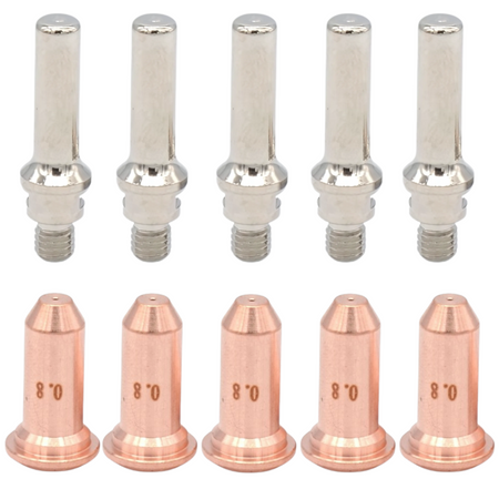 ZESTAW uchwyt plazma IPT40 IPT60 IPT-40 IPT-60 dysza 0,8mm elektroda DŁUGIE