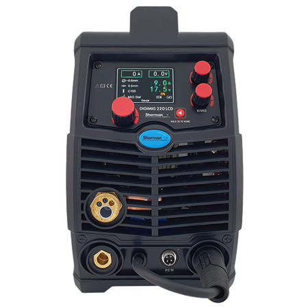 MIGOMAT Spawarka Sherman DIGIMIG 220 LCD SYNERGIA 3w1 MIG MMA TIG DC zestaw